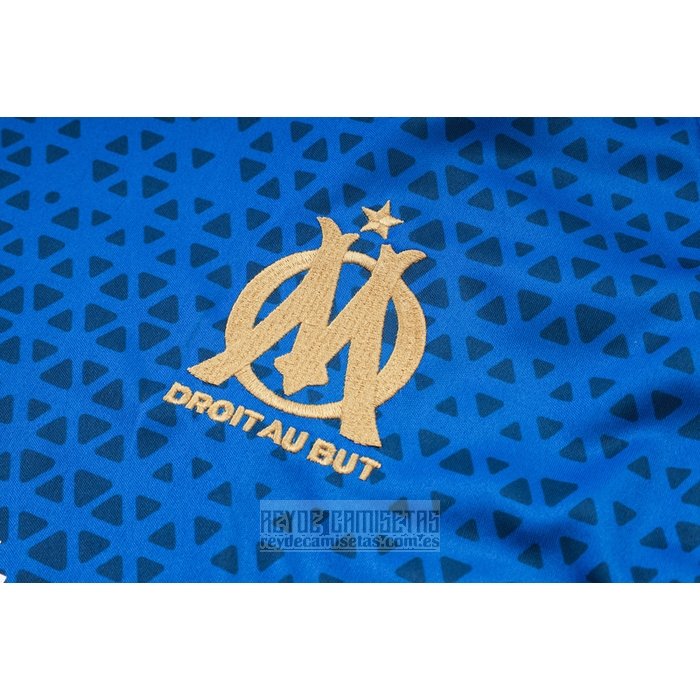 Chandal del Olympique Marsella Manga Corta 2023-2024 Azul - Pantalon Corto